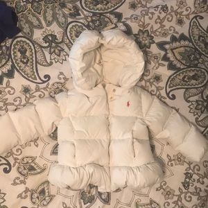 Ralph Lauren cream winter coat 24 months